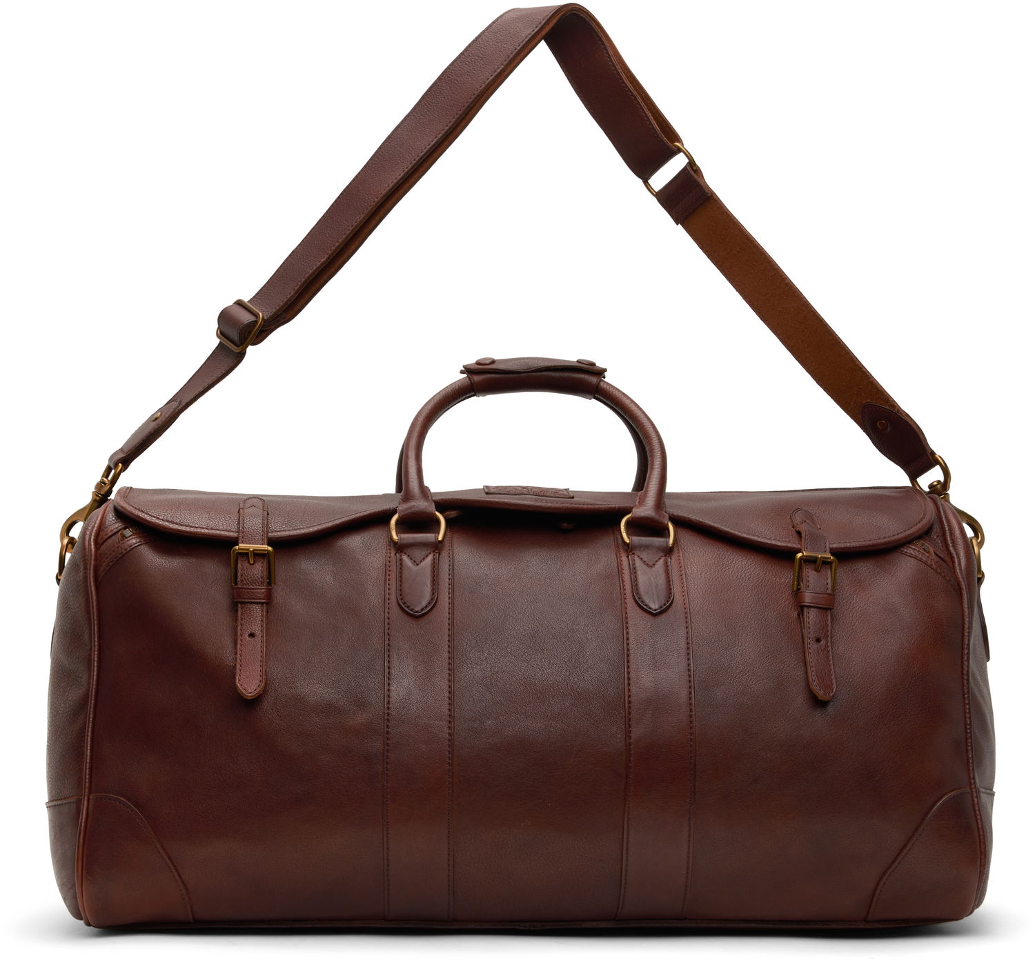 Чанта за пътуване Polo by Ralph Lauren Ralph Lauren Heritage Leather Duffle Bag Кафяво | 405946034001, 0