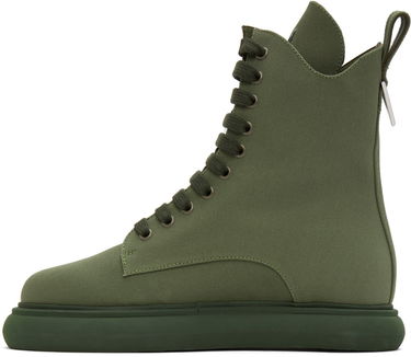 Облекло The Attico Attico Selene Canvas Ankle Boots Зелено | 221WS443 C008, 2