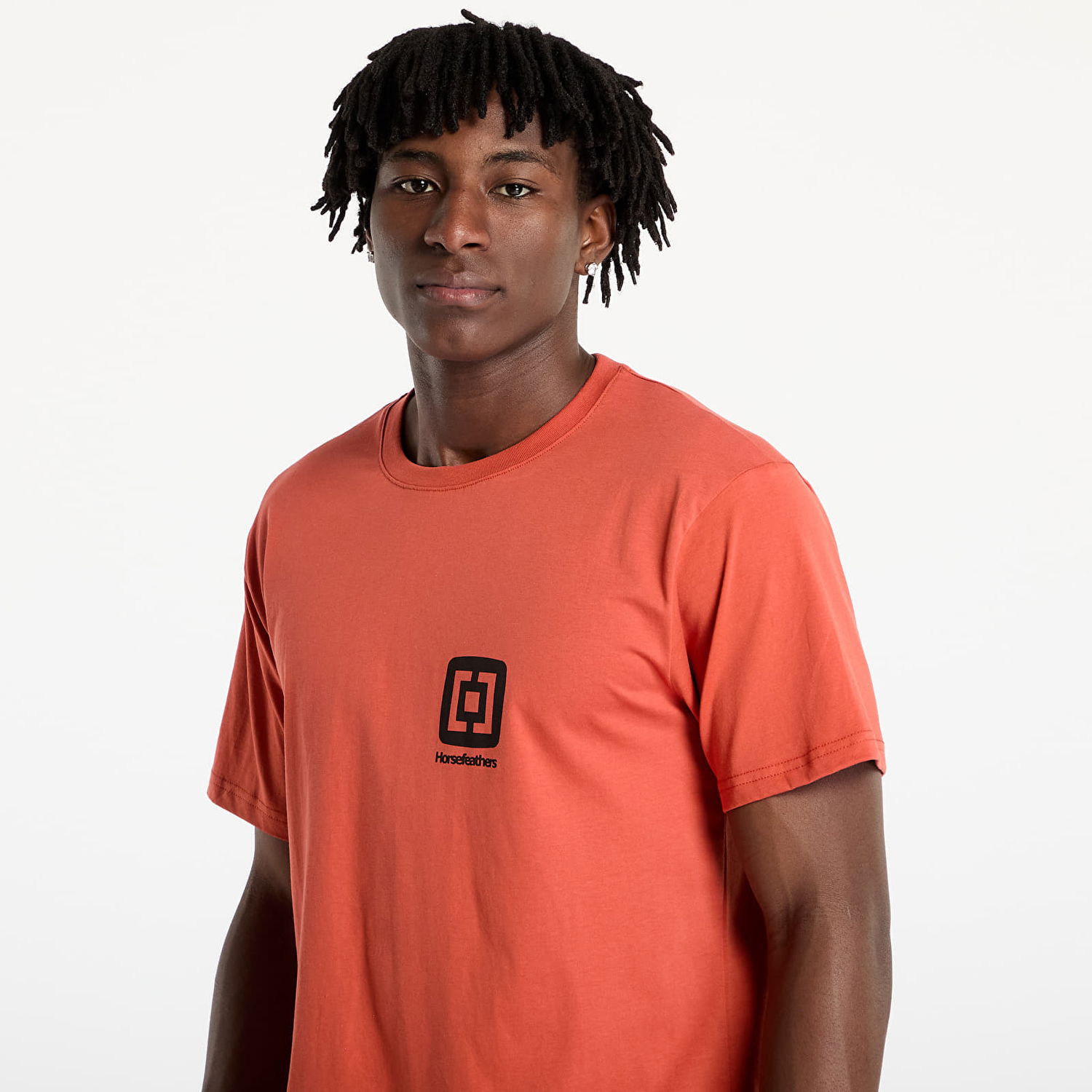 Тениска Horsefeathers Horsefeathers Mini Logo T-Shirt Оранжево
 | SM1350C, 1