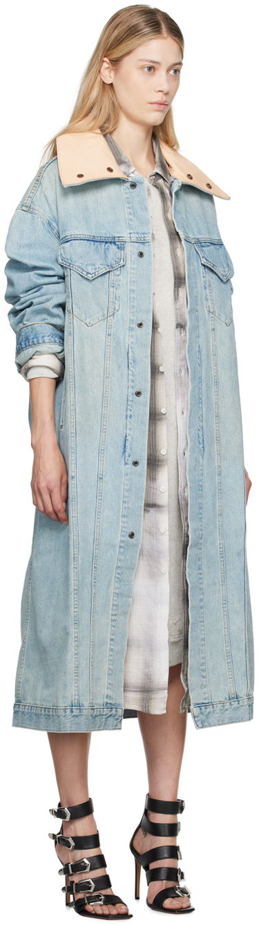 Парка R13 R13 Kat Long Denim Jacket Синьо | R13W5169-D245A, 1