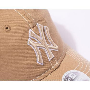 Шапка с козирка New Era 9TWENTY MLB Washed New York Yankees Camel / White One Size Бежово | 60434986, 3