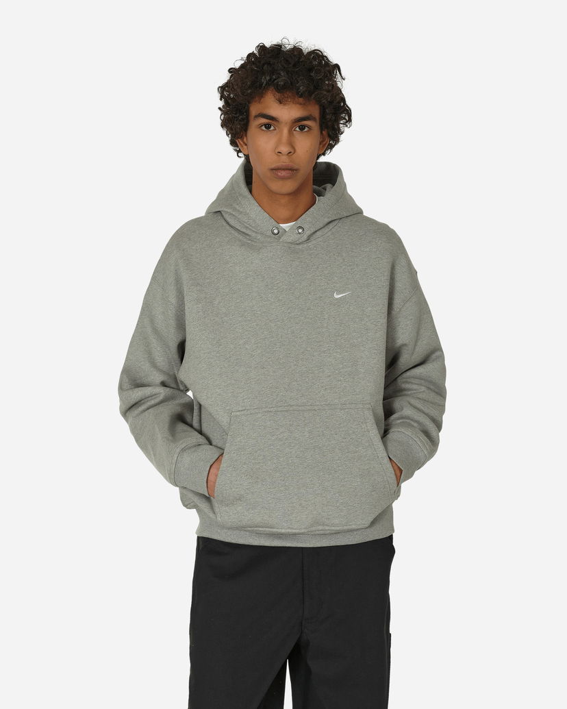 Суитчър Nike Swoosh Thermo Fleece Hooded Sweatshirt Dark Grey Heather Сиво | FN3347-063