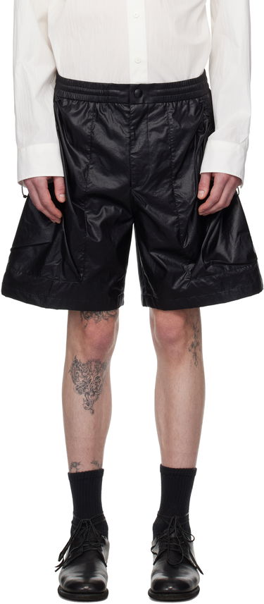 Къси панталони Solid Homme Solid Homme Coated Shorts Черно | S251PT93, 0