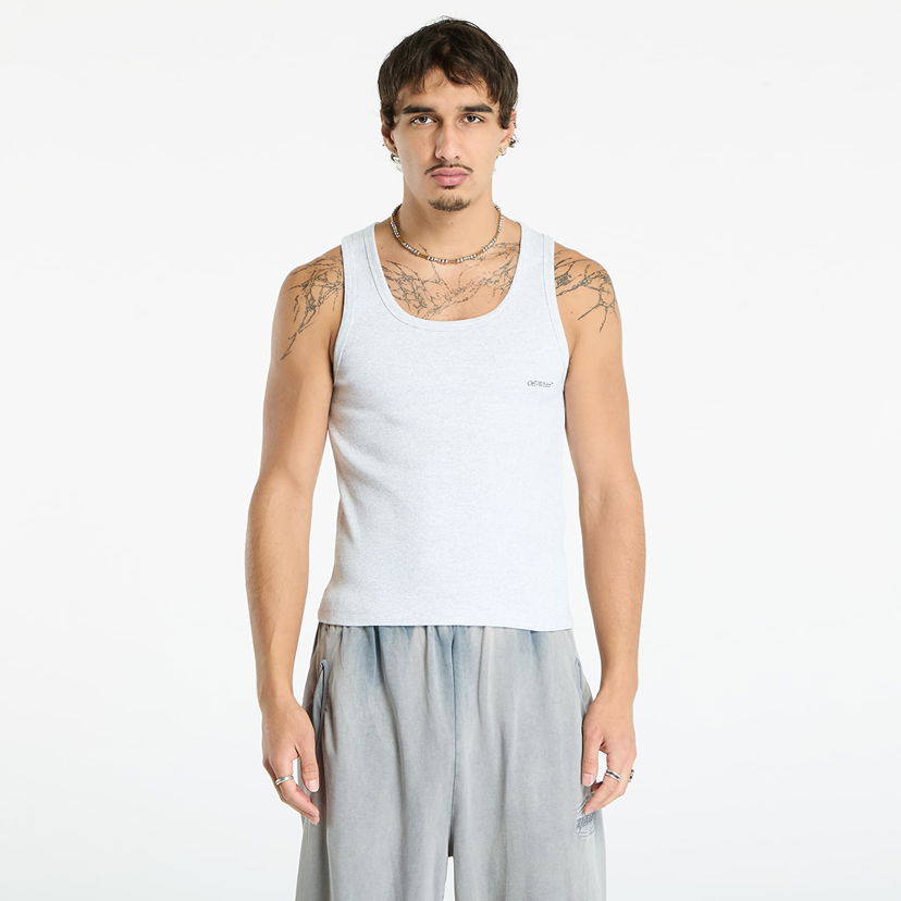 Потник Off-White Off-White Bookish Rib Tank Top Сиво | OMUY006C99JER0020810