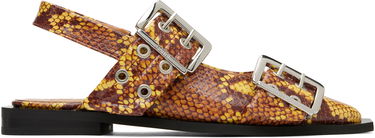 Pокля GANNI GANNI Feminine Buckle Flats Жълто | S2940, 0