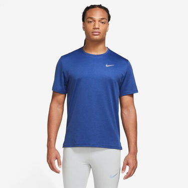 Тениска Nike Dri-FIT UV Miler Running Top Тъмно синьо | DV9315-480, 0