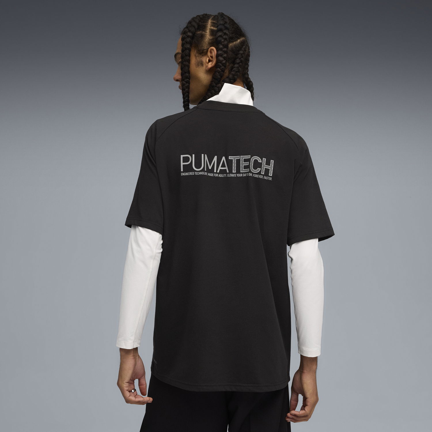 Тениска Puma PUMATECH Graphic Relaxed Fit T-Shirt Черно | 632100_01, 1