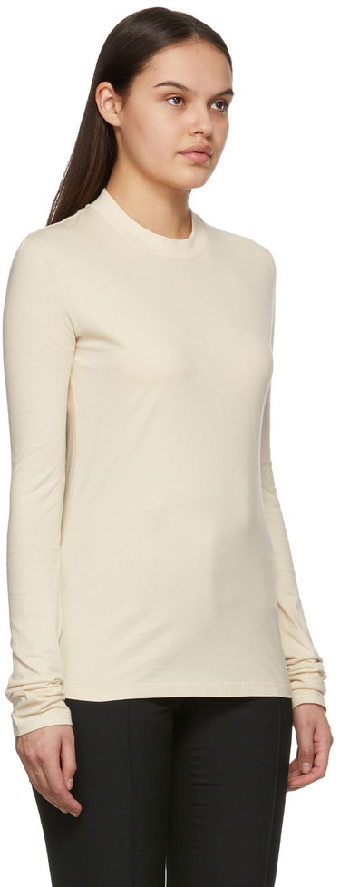 Пуловер Off-White Diag Long Sleeve T-Shirt Бежово | OWAB031C99JER0016161, 1