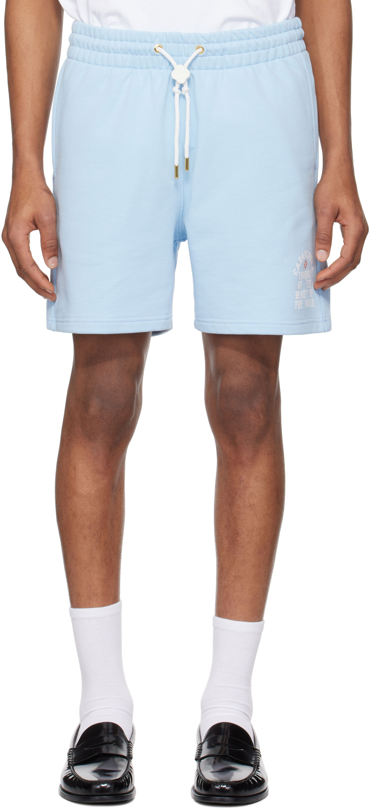 Къси панталони Casablanca Casablanca 'Beauty Of The World' Sweat Shorts Синьо | MS25-JTR-003-03, 0