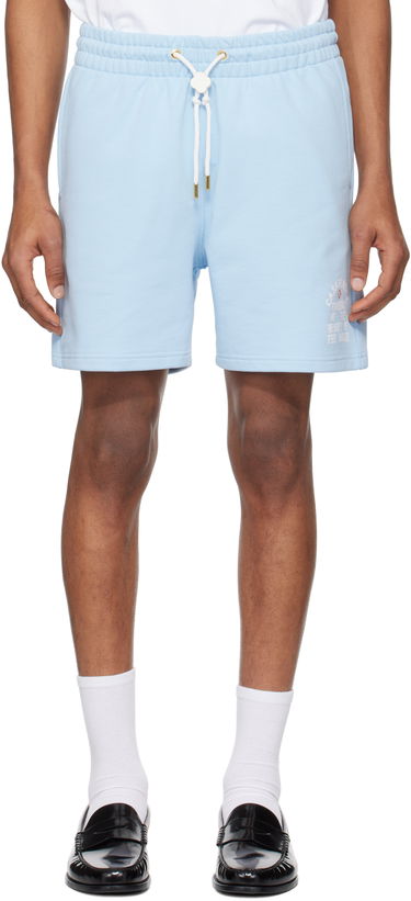 Къси панталони Casablanca Casablanca 'Beauty Of The World' Sweat Shorts Синьо | MS25-JTR-003-03, 0