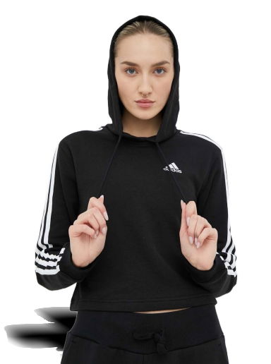 Суитчър adidas Originals 3-Stripes French Terry Crop Черно | IC8767