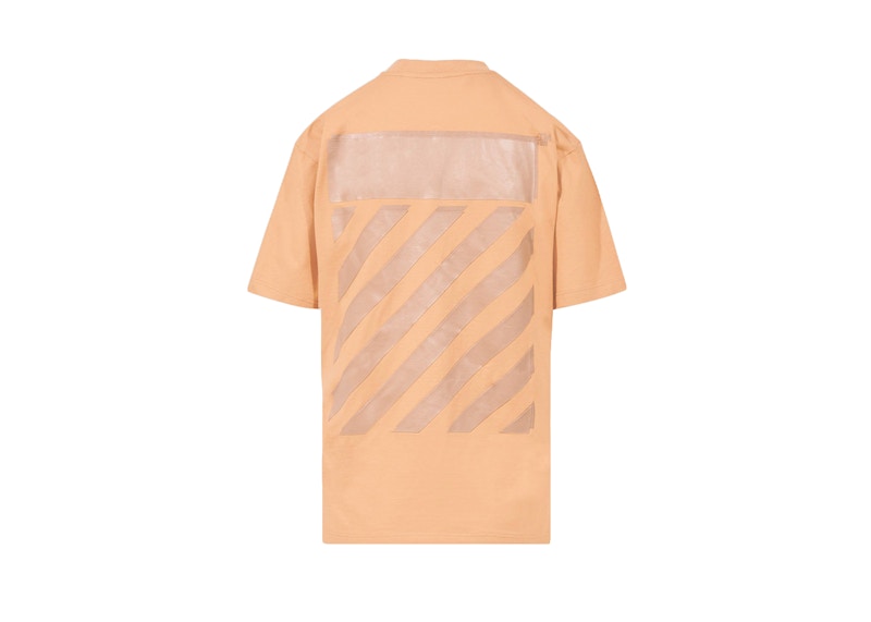 Тениска Off-White Diagonal Regular T-Shirt Оранжево
 | OWAA049F22JER0016060, 0