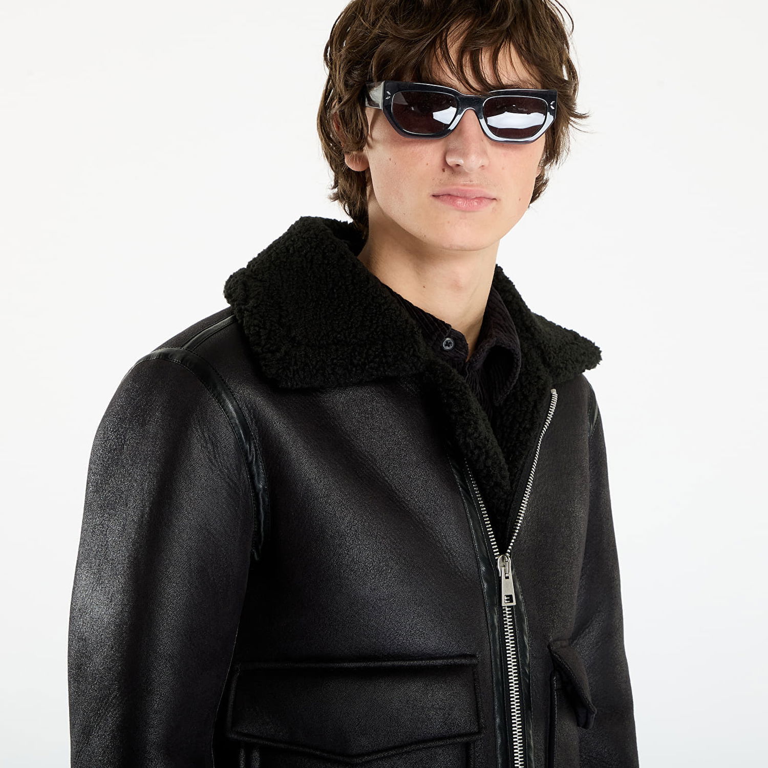 Яке бомбър A.P.C. Shearling Blouson Tommy Черно | PSALB-H02904 LZZ, 1