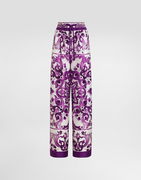 Dolce & Gabbana Majolica-Print Twill Trousers