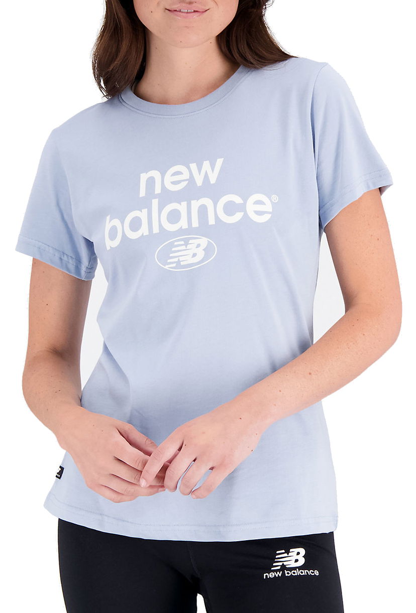 Тениска New Balance t-Shirt Синьо | wt31507-lay