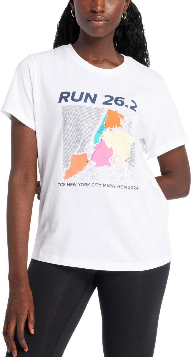 Тениска New Balance NYC Marathon Graphic T-Shirt Бяло | wt43601m-wt