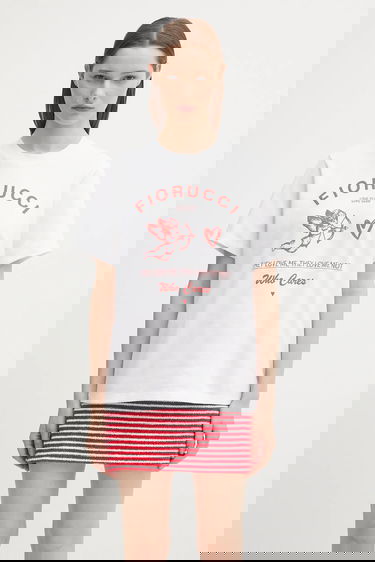 Тениска Fiorucci Fiorucci Cupid Love Club Print Regular Fit T-Shirt Бяло | W02FPTSH428CJ01WH01, 0