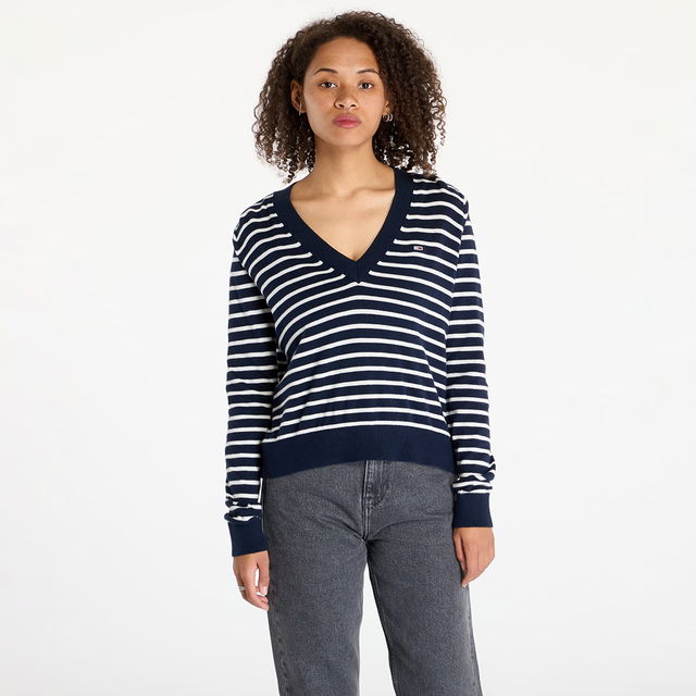 Essential Vneck Sweater Blue