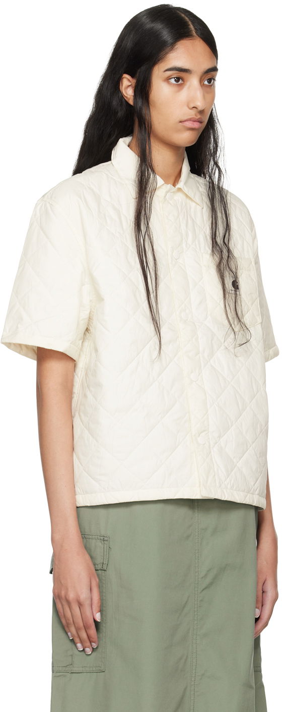 Риза Carhartt WIP Short Sleeve Quilted Shirt Бежово | I034364 D6XX, 1