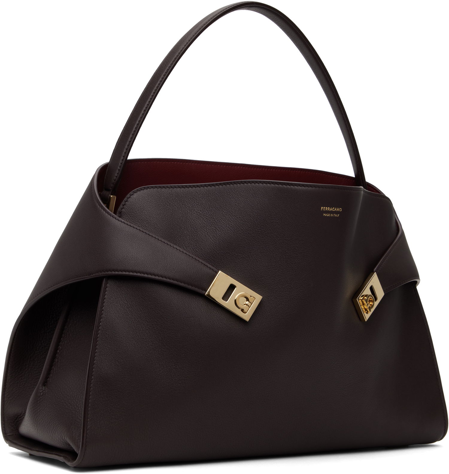 Дамска чанта FERRAGAMO Ferragamo Hug Soft L Shoulder Bag Лилаво | 780519, 1