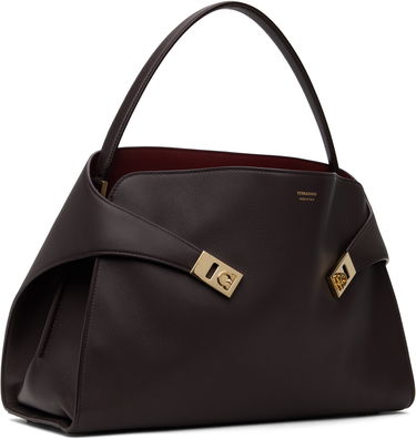 Дамска чанта FERRAGAMO Ferragamo Hug Soft L Shoulder Bag Лилаво | 780519, 1