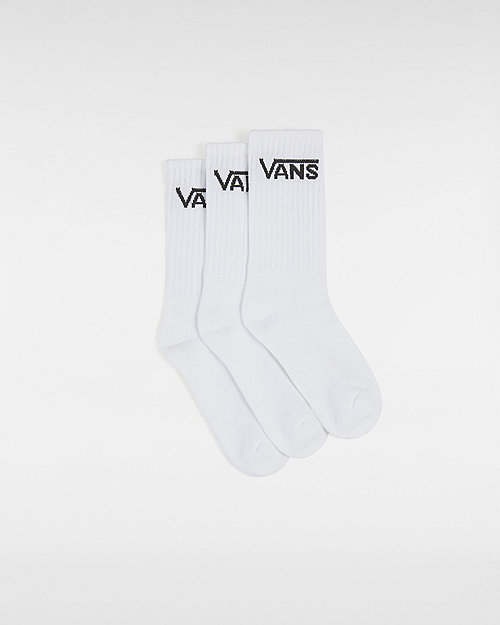 Чорапи Vans Classic Crew Socks (3 Pairs) Бяло | VN000EZ1WHT, 0