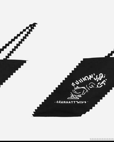 Голяма пазарска чанта Carhartt WIP Stamp Tote Bag Black Черно | I033629 0D2XX, 1