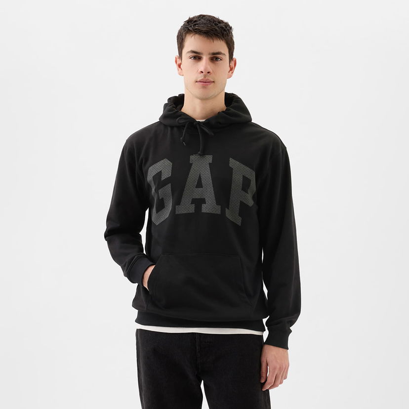 Суитчър GAP GAP Logo Pullover Hoodie Черно | 862302-01