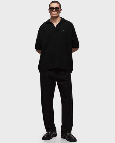 Поло тениска Represent Clo Represent BOUCLE TEXTURED KNIT POLO Черно | MLM305-01, 1