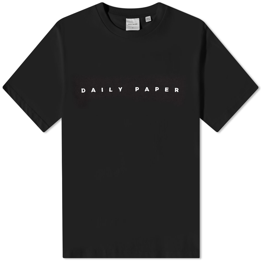 Тениска DAILY PAPER Alias Logo Tee Черно | 2021181, 0