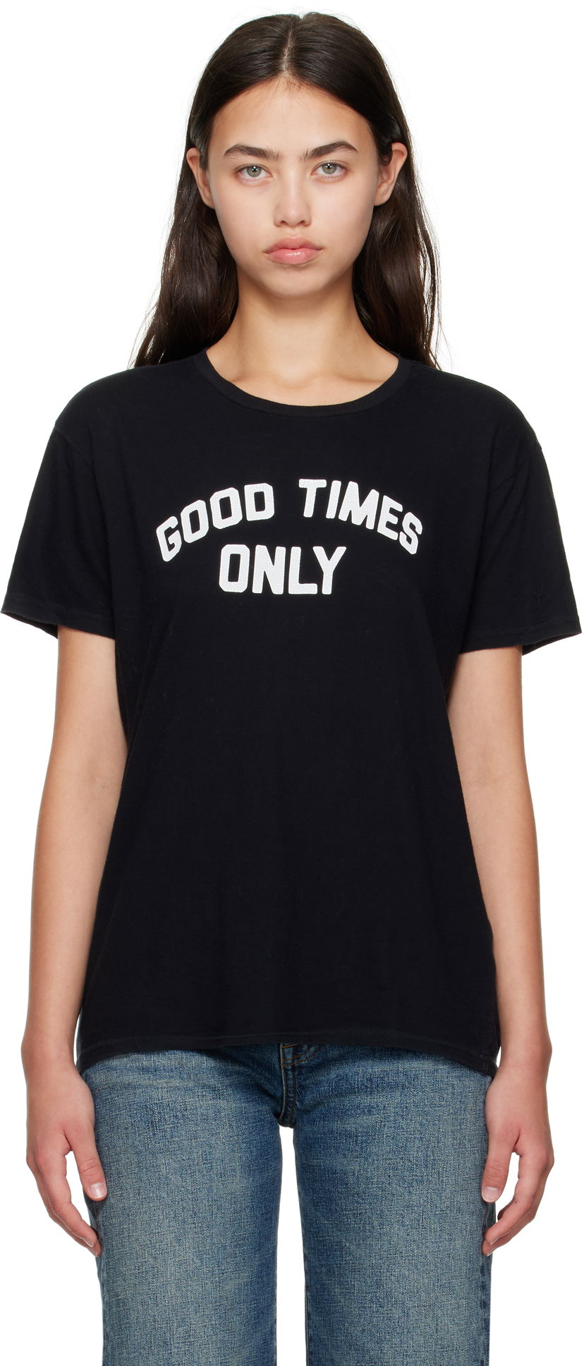 Тениска R13 R13 'Good Times Only' Boy T-Shirt Черно | R13WK001-K126A