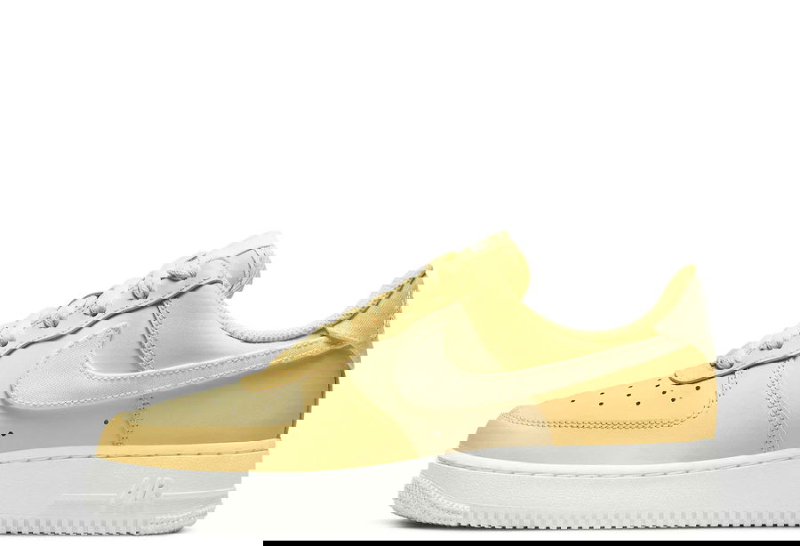Кецове и обувки Nike Air Force 1 Low Cross Stitch Light Lemon Жълто | DJ9945-700, 1