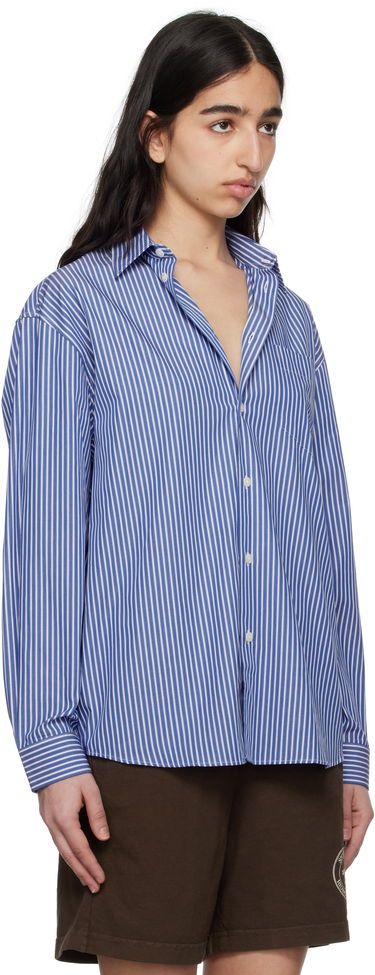Риза Sporty & Rich Sporty & Rich Oversized 'SRC' Shirt Синьо | SI006612302ST02, 1