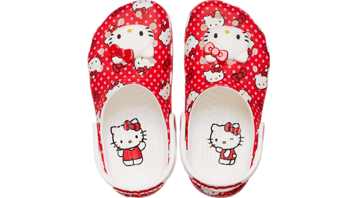 Кецове и обувки Crocs Hello Kitty Classic Clogs Червено | 210576-90H, 0