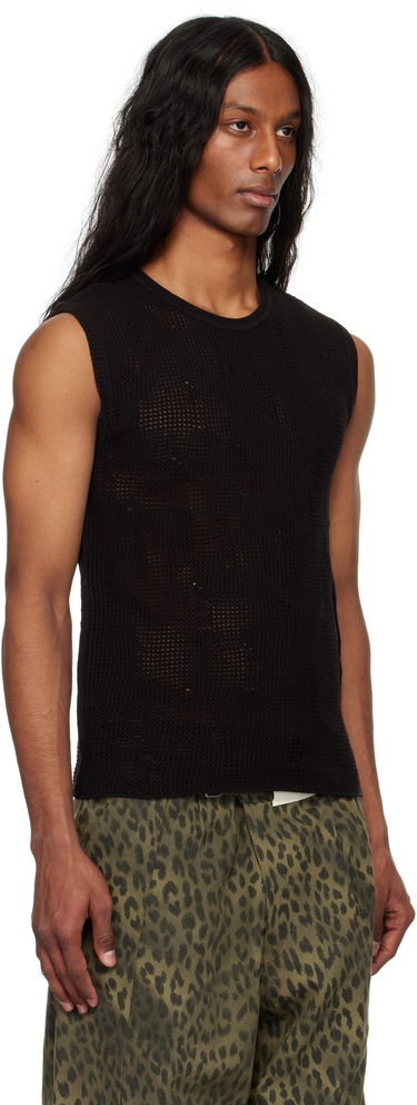 Потник Andersson Bell Andersson Bell Net Damaged Sleeveless Tank Top Черно | atb1328m, 1