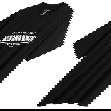 Тениска Neighborhood Classic Logo T-Shirt Черно | 252PCNH-ST01-BLK, 0