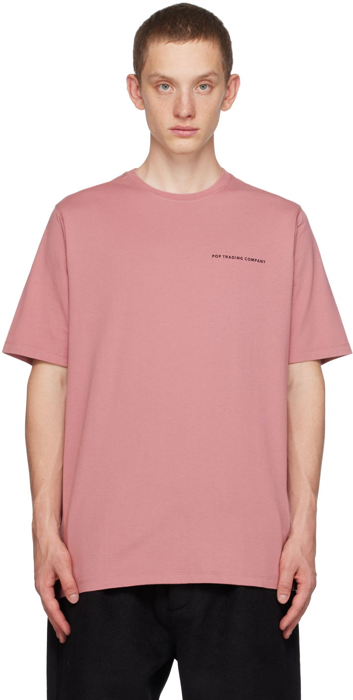 Тениска Pop Trading Company Printed T-Shirt Розово | POPAW23_02-029