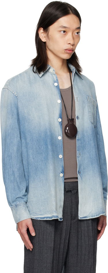 Риза OUR LEGACY OUR LEGACY Above Denim Shirt Синьо | M4252AC, 1