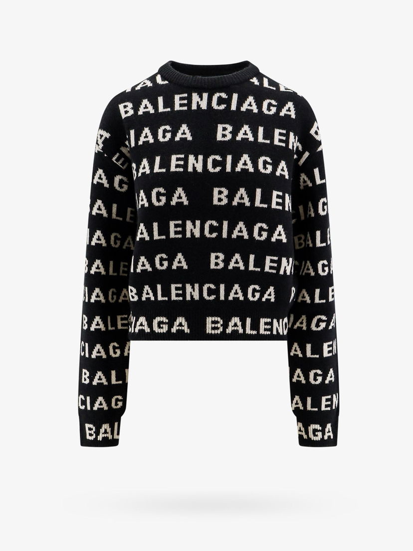 Пуловер Balenciaga Sweater Черно | 761591T16731070