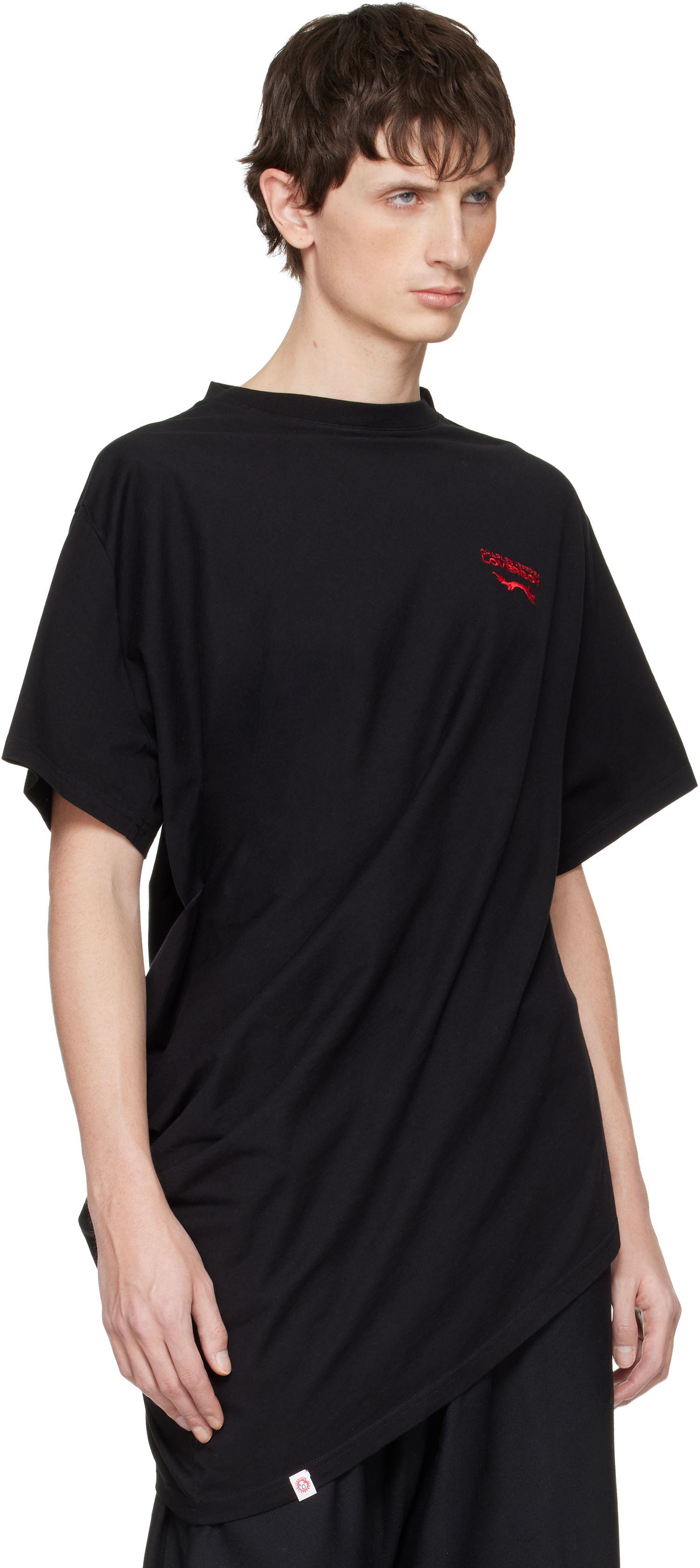 Тениска Charles Jeffrey Loverboy LOVERBOY Topsy Turvy T-shirt Черно | 052081701, 1