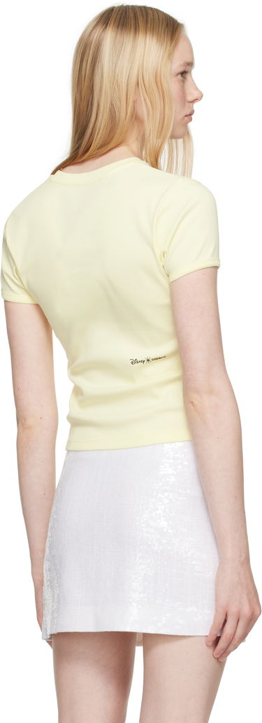 Тениска Coperni Coperni Princess Slim-Fit T-Shirt Жълто | DJS07CRF5017, 2