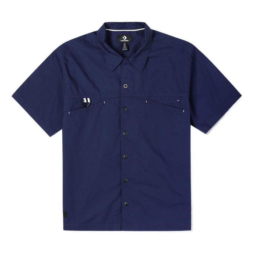 Риза Converse Men's Layering Utility Shirt Синьо | 10024356-A02