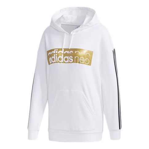 Суитчър adidas Originals Neo Casual Sports Pullover Hoodie Бяло | GH8212