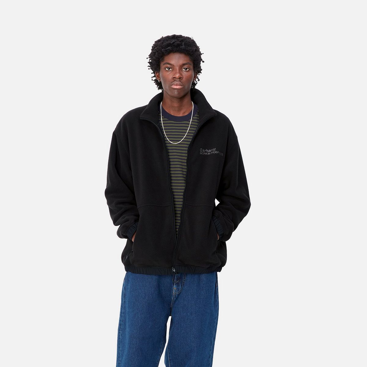 Суитчър Carhartt WIP Flying Ducks Full Zip Fleece Liner Jacket Черно | I033849_9, 0