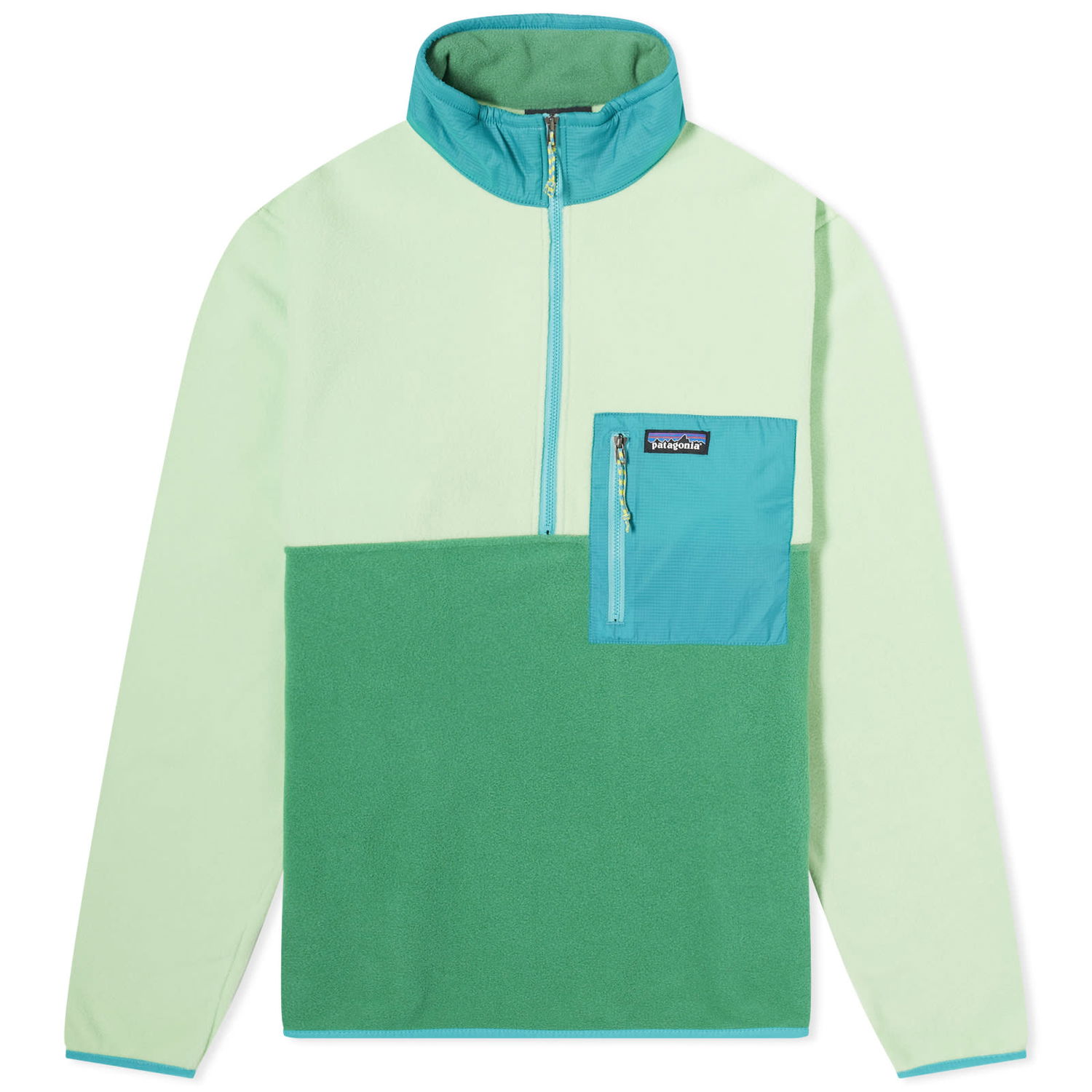 Суитчър Patagonia Microdini 1/2 Zip Pullover Fleece Зелено | 26200-GTRN, 0