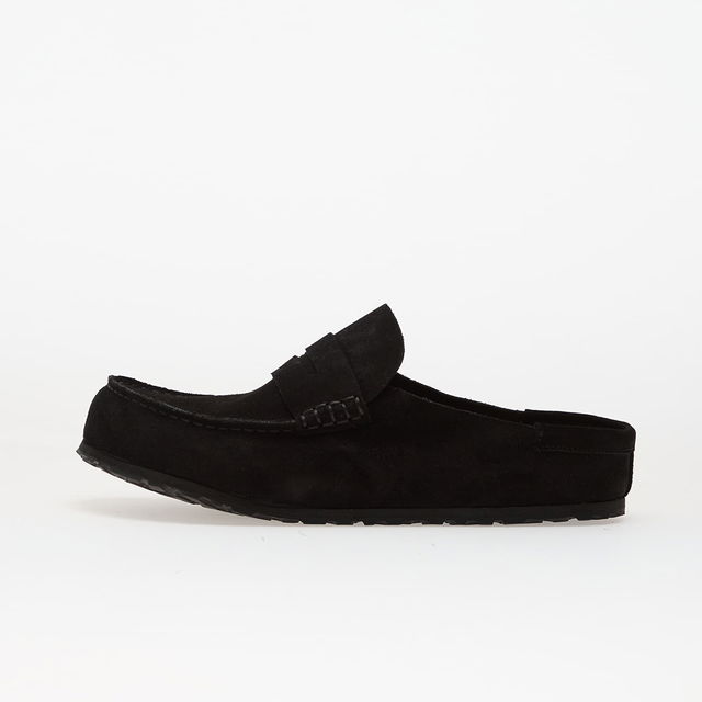 Birkenstock Naples Wrapped Suede Leather Mules