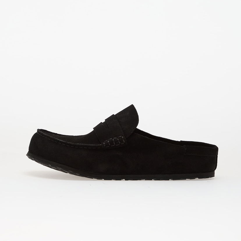Кецове и обувки Birkenstock Birkenstock Naples Wrapped Suede Leather Mules Черно | 1030795