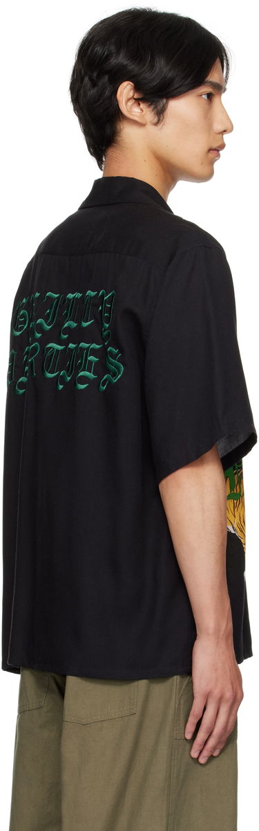 Риза WACKO MARIA WACKO MARIA Tim Lehi Tiger Print Shirt Черно | 25SS-WMS-HI07, 2