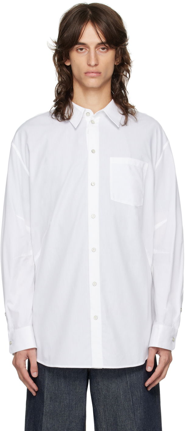 Риза Helmut Lang Helmut Lang Apex Oversized Shirt Бяло | O06HM599, 0