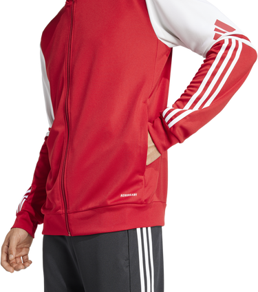 Суитчър adidas Originals SQUADRA25 Hooded Jacket Червено | jd2990, 4